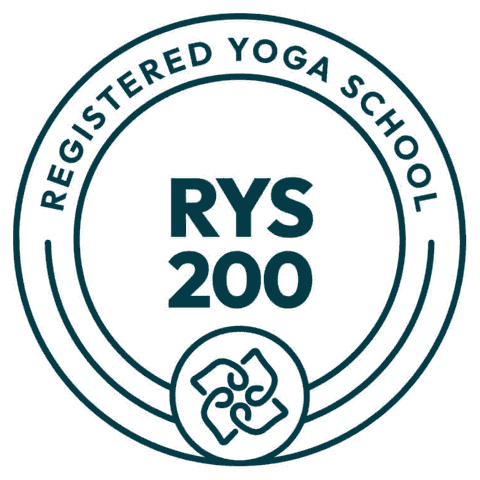 Official Registered Yoga School RYS 200 seal from Yoga Alliance